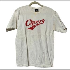 ⚡️SALE⚡️ CHEERS Vintage 80s TV Show Sitcom T Shirt Tee White Red VTG RARE